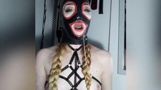 Latex Face Fuck Deepthroat GIF