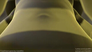 POV Oral Futanari Deepthroat Animation 3D GIF